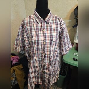 Ralph Lauren Red and Blue Plaid Casual Shirt